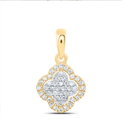 1/6CTW-DIA P1 GIFT CLOVER PENDANT