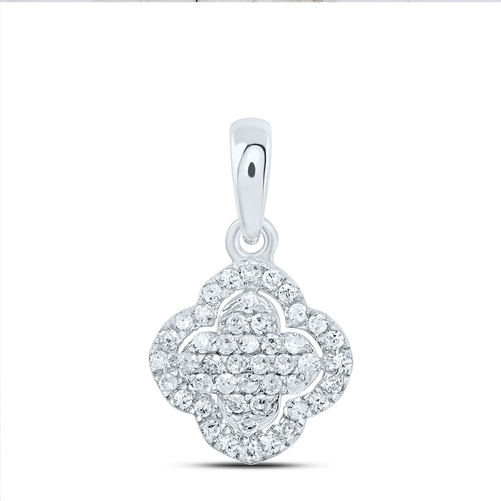 1/6CTW-DIA P1 GIFT CLOVER PENDANT