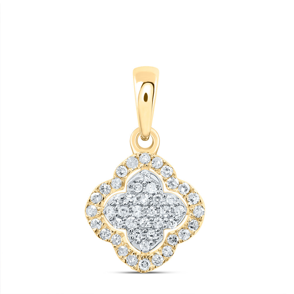 1/6CTW-DIA P1 GIFT CLOVER PENDANT