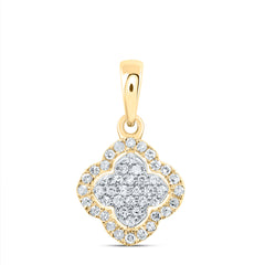 1/6CTW-DIA P1 GIFT CLOVER PENDANT