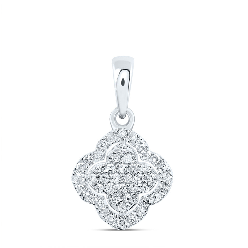 1/6CTW-DIA P1 GIFT CLOVER PENDANT