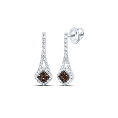 1/3CTW-DIA P1 GIFT COGNAC NATURAL DIAMOND EARRING