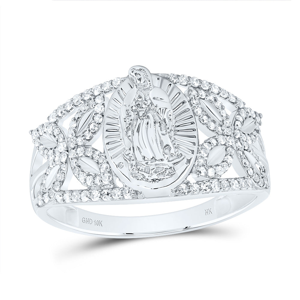 1/3CTW-DIA NK FASHION VIRGIN MOTHER MARY OVAL LADIES RING