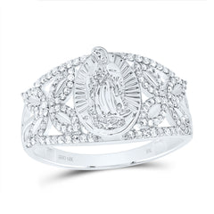 1/3CTW-DIA NK FASHION VIRGIN MOTHER MARY OVAL LADIES RING