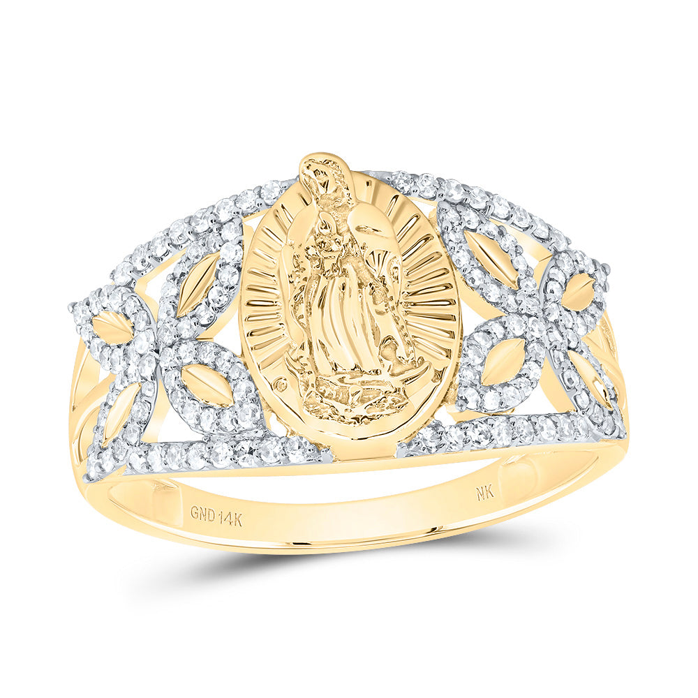 1/3CTW-DIA NK FASHION VIRGIN MOTHER MARY OVAL LADIES RING