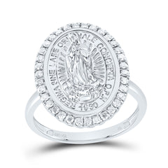 1/3CTW-DIA NK FASHION VIRGIN MOTHER MARY OVAL LADIES RING