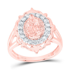 3/8CTW-DIA NK FASHION VIRGIN MOTHER MARY LADIES RING