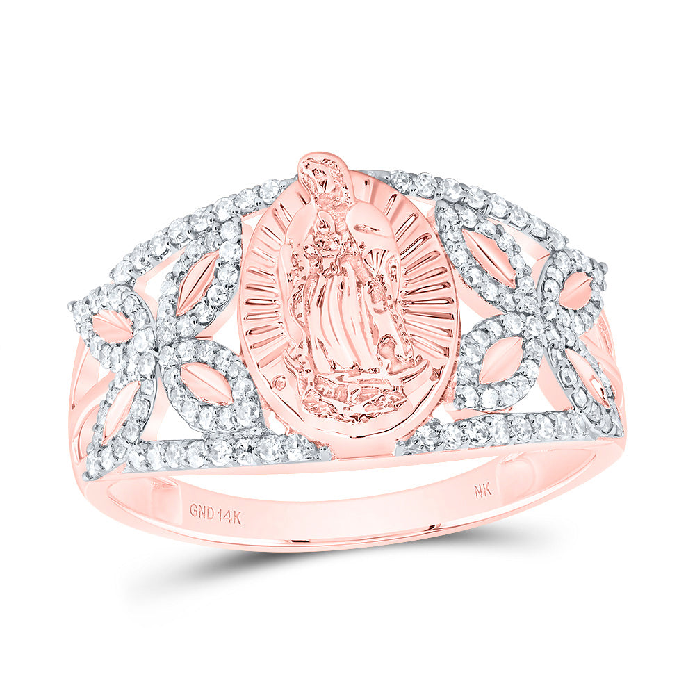 1/3CTW-DIA NK FASHION VIRGIN MOTHER MARY OVAL LADIES RING