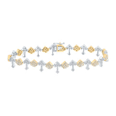 2 5/8CTW-DIA NK CROSS MENS BRACELET (8 INCH)