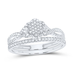 1/3CTW-DIA NK FASHION FLOWER BRIDAL SET