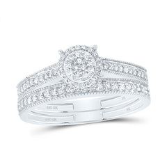 1/4CTW-DIA NK FASHION ROUND BRIDAL SET