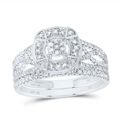 1/2CTW-DIA NK FASHION ROUND BRIDAL SET