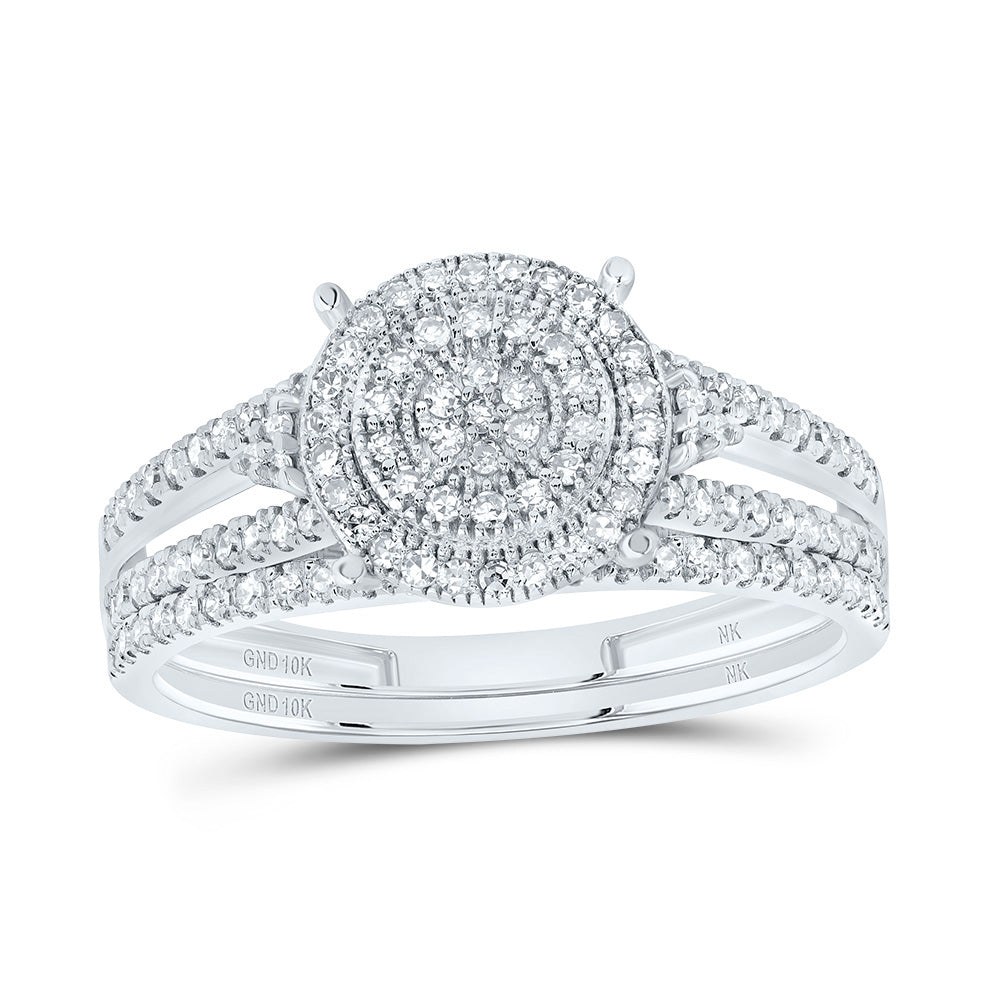 1/2CTW-DIA NK FASHION ROUND BRIDAL SET