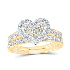 1/2CTW-DIA NK FASHION HEART BRIDAL SET