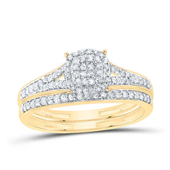 1/3CTW-DIA NK FASHION CUSHION BRIDAL SET