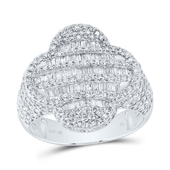 1 1/2CTW-DIA NK CLOVER MEN'S RING