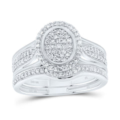 1/2CTW-DIA NK FASHION OVAL BRIDAL SET
