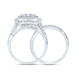 1 1/5TW-DIA NK FASHION FLOWER BRIDAL SET