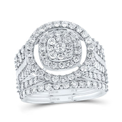1 3/4CTW-DIA NK FASHION ROUND BRIDAL SET