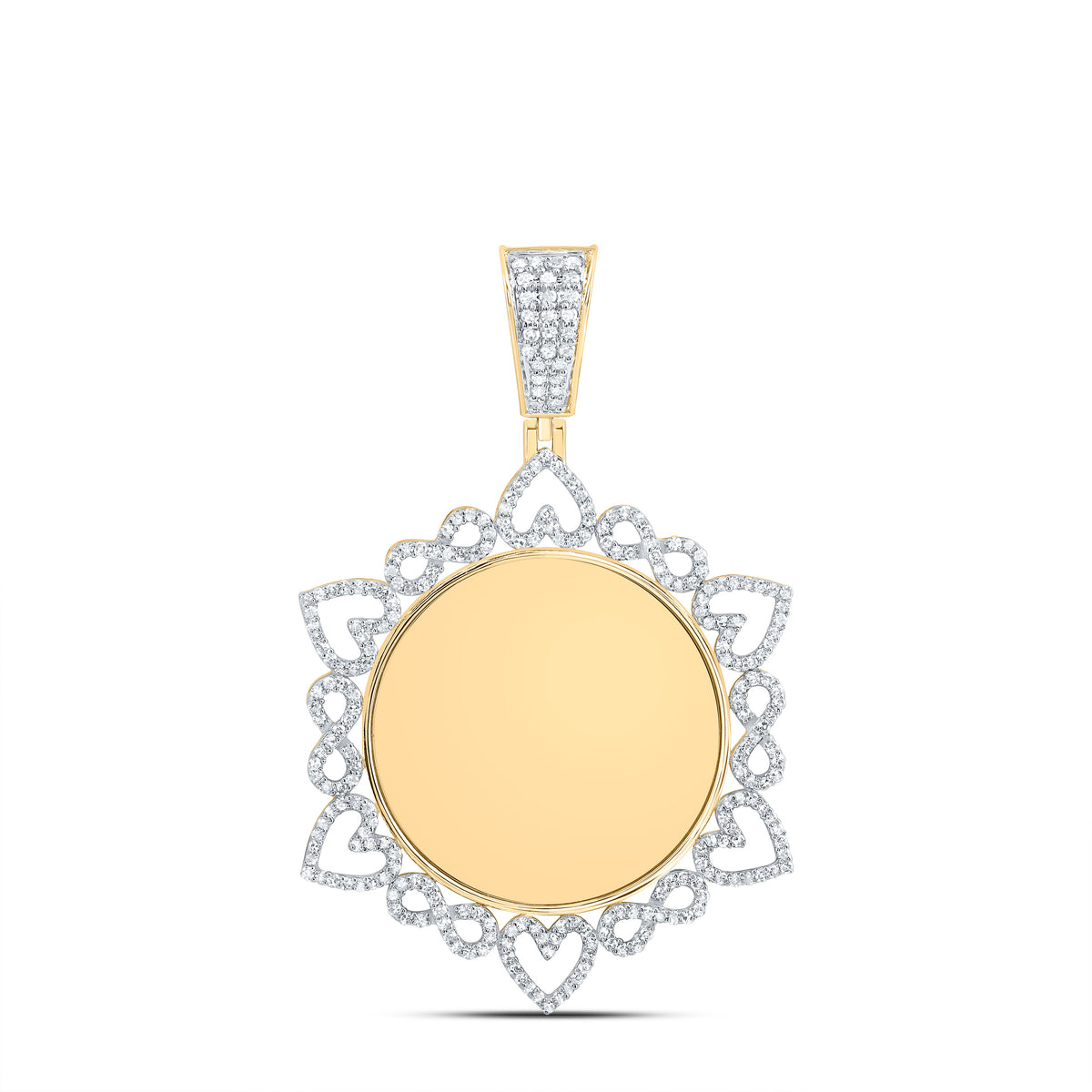 1 CTW-DIA NK MEMORY INFINITY HEART MENS CHARM