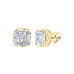1/2CTW-DIA NK FASHION CUSHION STUD EARRING