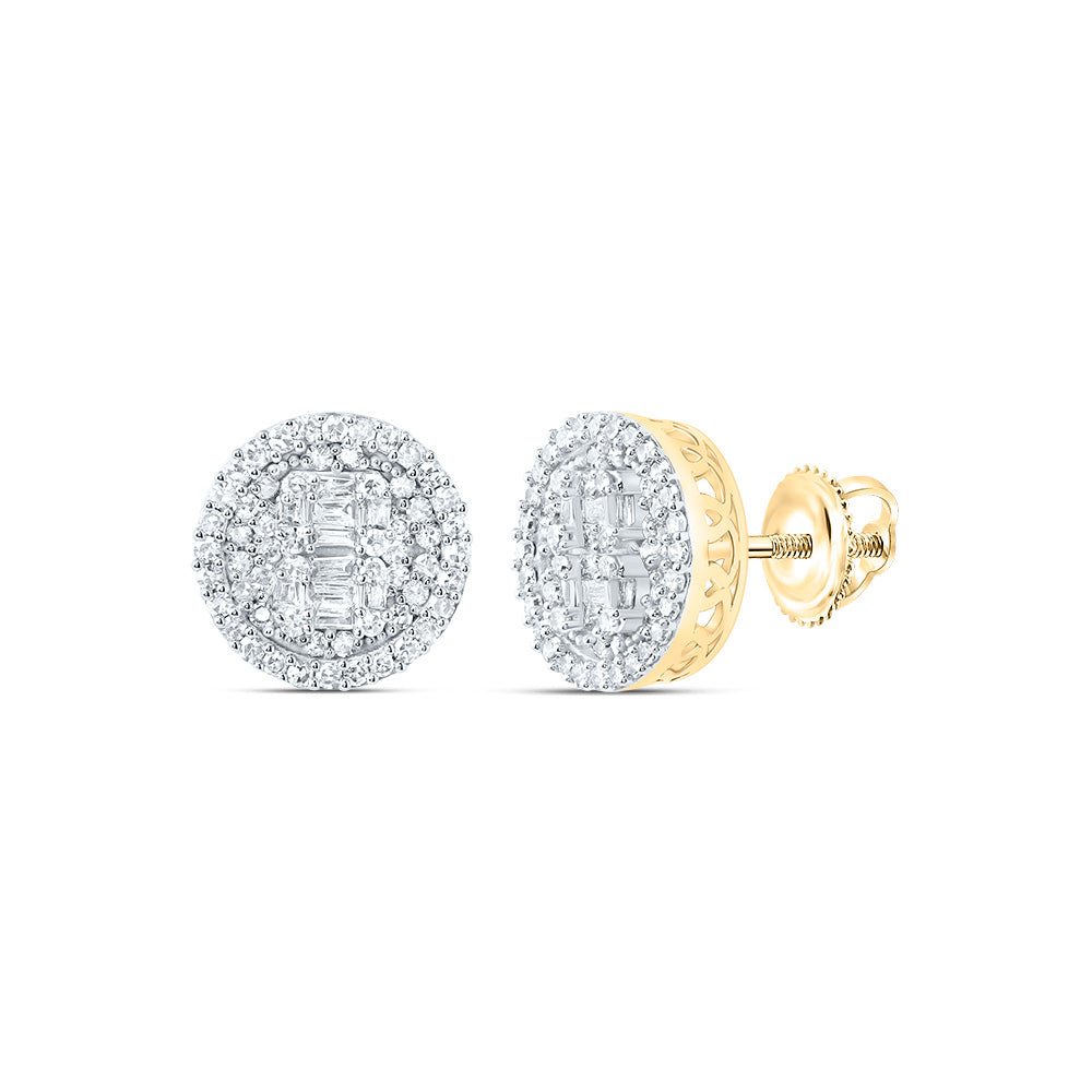 5/8CTW-DIA NK FASHION ROUND STUD EARRING