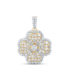 1 CTW-DIA NK FASHION CLOVER PENDANT