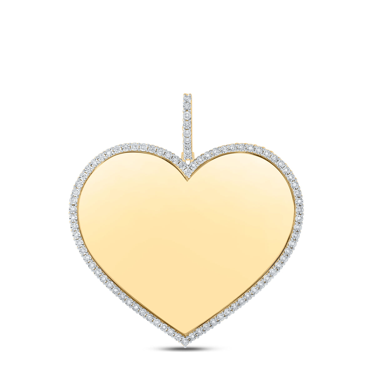 1/3CTW-DIA NK MEMORY HEART MENS CHARM