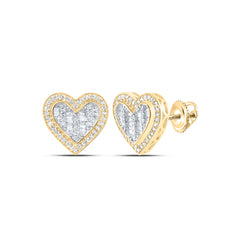 1/2CTW-DIA NK FASHION HEART STUD EARRING