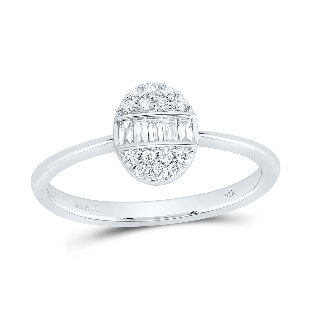 1/4CTW-DIA ANA M FASHION OVAL RING