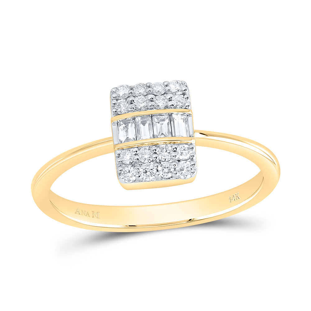 1/3CTW-DIA ANA M FASHION SQUARE RING