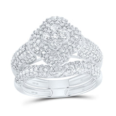 1CTW-DIA NK FASHION CLOVER BRIDAL SET