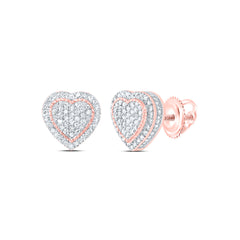 3/8CTW-DIA NK FASHION HEART EARRING