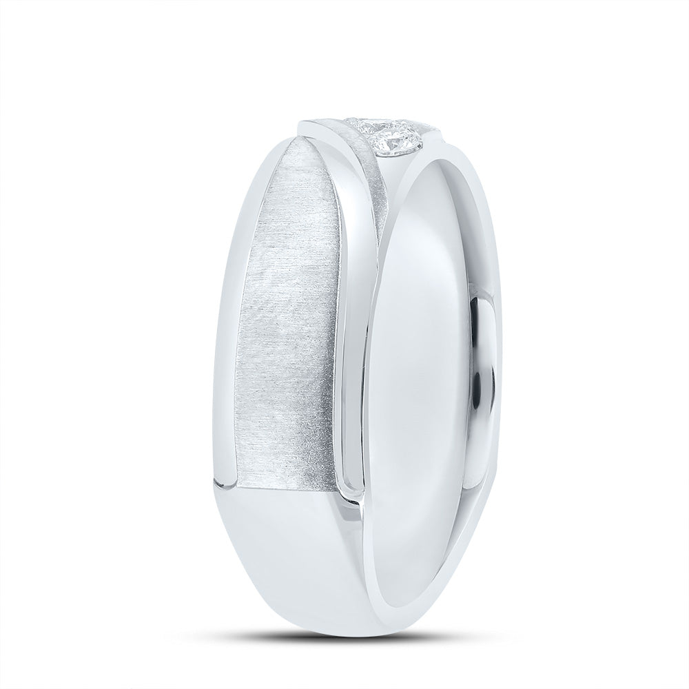 1/4CTW-DIA CN MENS MACHINE-SET BAND