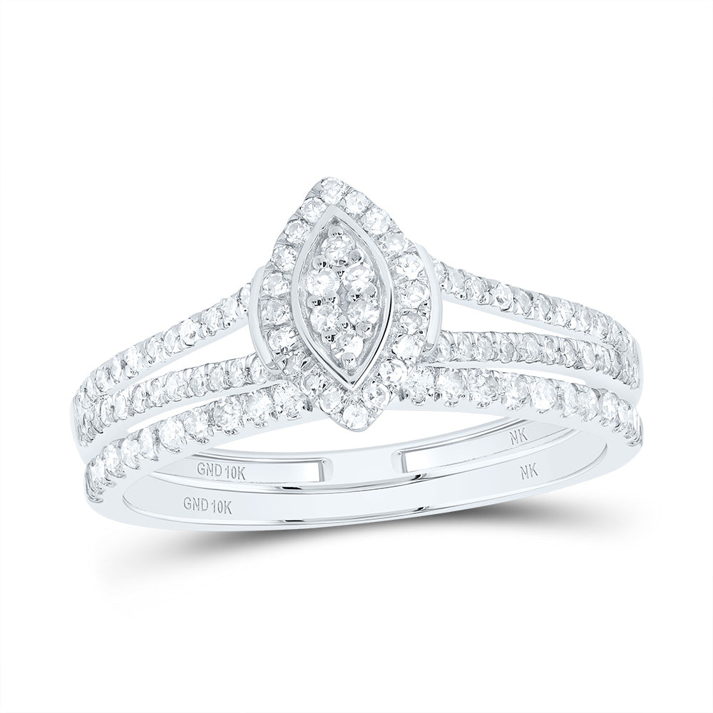 1/3CTW-DIA NK FASHION MARQUISE BRIDAL SET