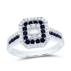 3/8CTW-DIA ANA M 1/2CTW-RD-BS NAT GEM OCTAGON RING