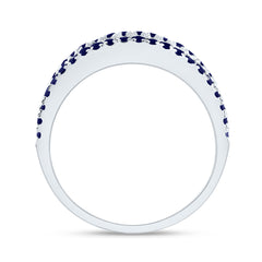 3/8CTW- DIA ANA M BAGUETTE 3/4CTW RD-BS NAT GEM LADIES BAND