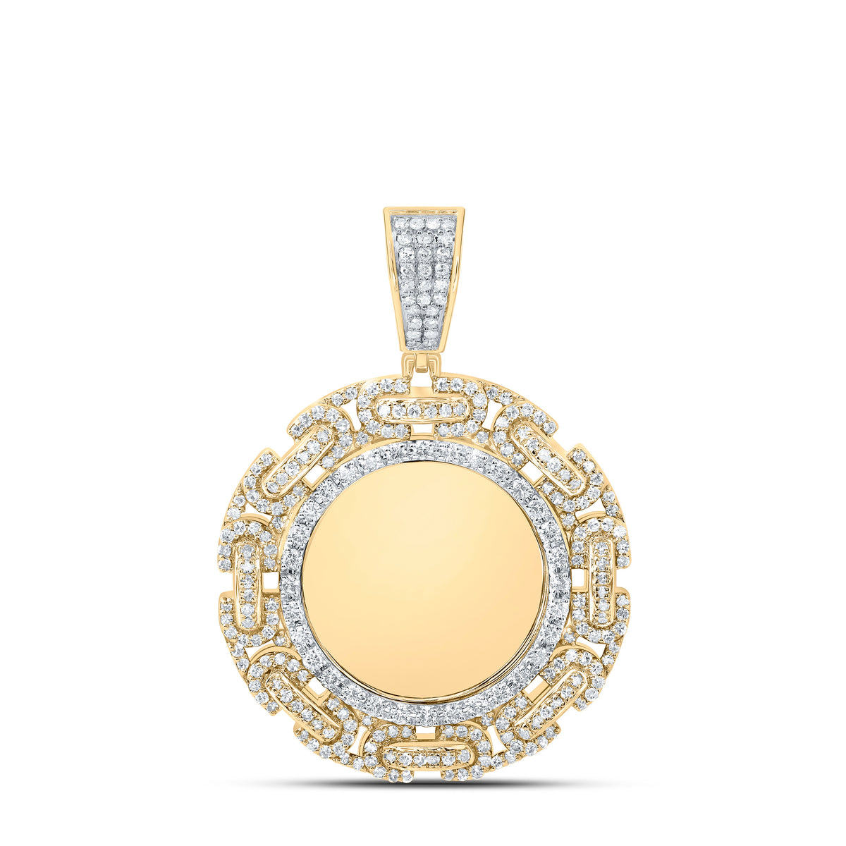 1 5/8CTW-DIA NK ROUND MEMORY MENS CHARM