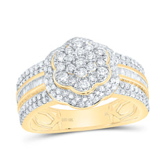 1CTW-DIA NK FASHION FLOWER RING