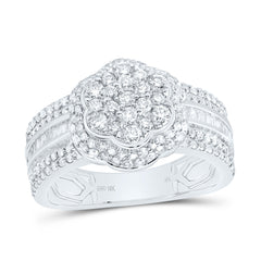 1CTW-DIA NK FASHION FLOWER RING