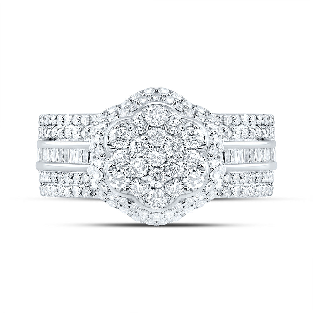 1CTW-DIA NK FASHION FLOWER RING