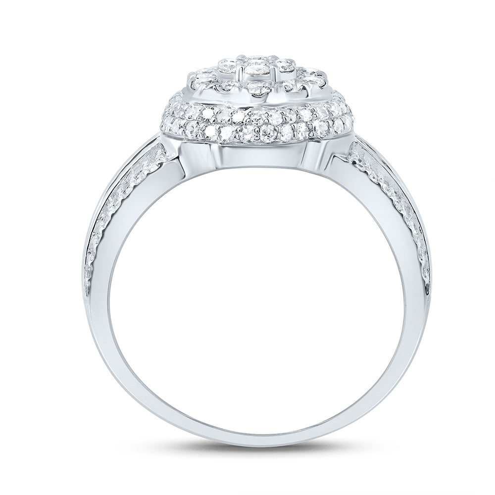 1CTW-DIA NK FASHION FLOWER RING