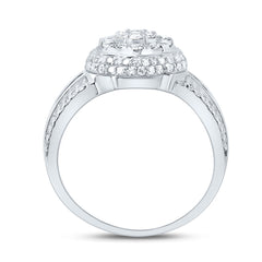 1CTW-DIA NK FASHION FLOWER RING