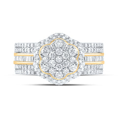 1CTW-DIA NK FASHION FLOWER RING