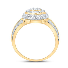 1CTW-DIA NK FASHION FLOWER RING