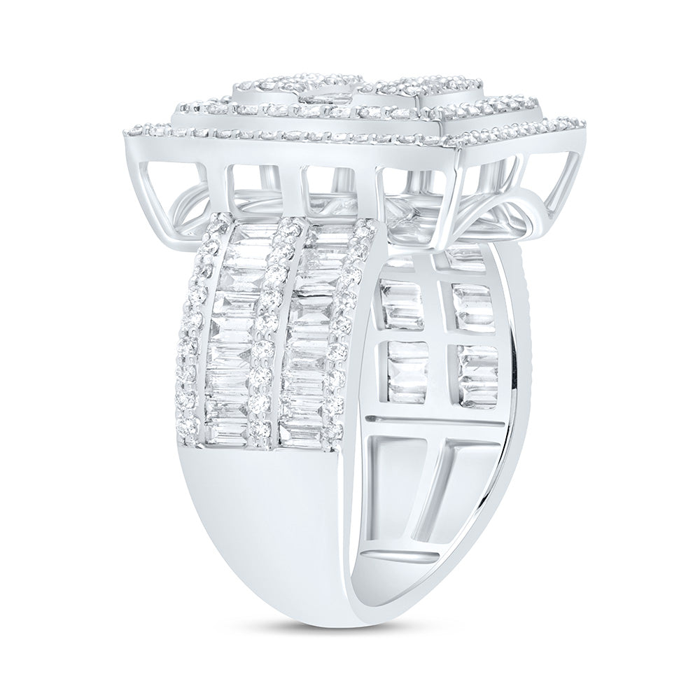 1 7/8CTW-DIA ANA M FASHION SQUARE BAGUETTE BRIDAL RING