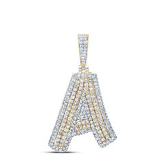 1 1/3CTW-DIA NK FASHION INITIAL "A" PENDANT