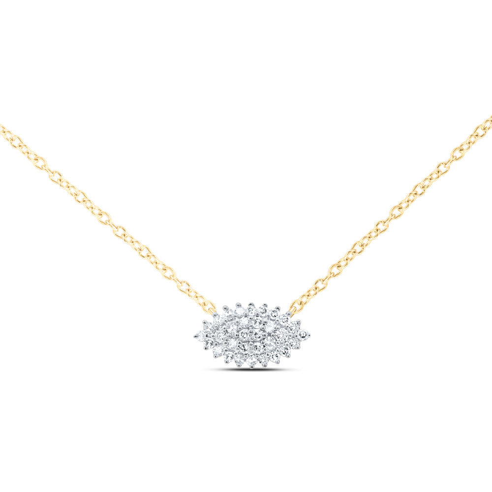 1/8CTW-DIA NK GIFT MARQUISE NECKLACE (18 INCH)