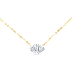 1/8CTW-DIA NK GIFT MARQUISE NECKLACE (18 INCH)