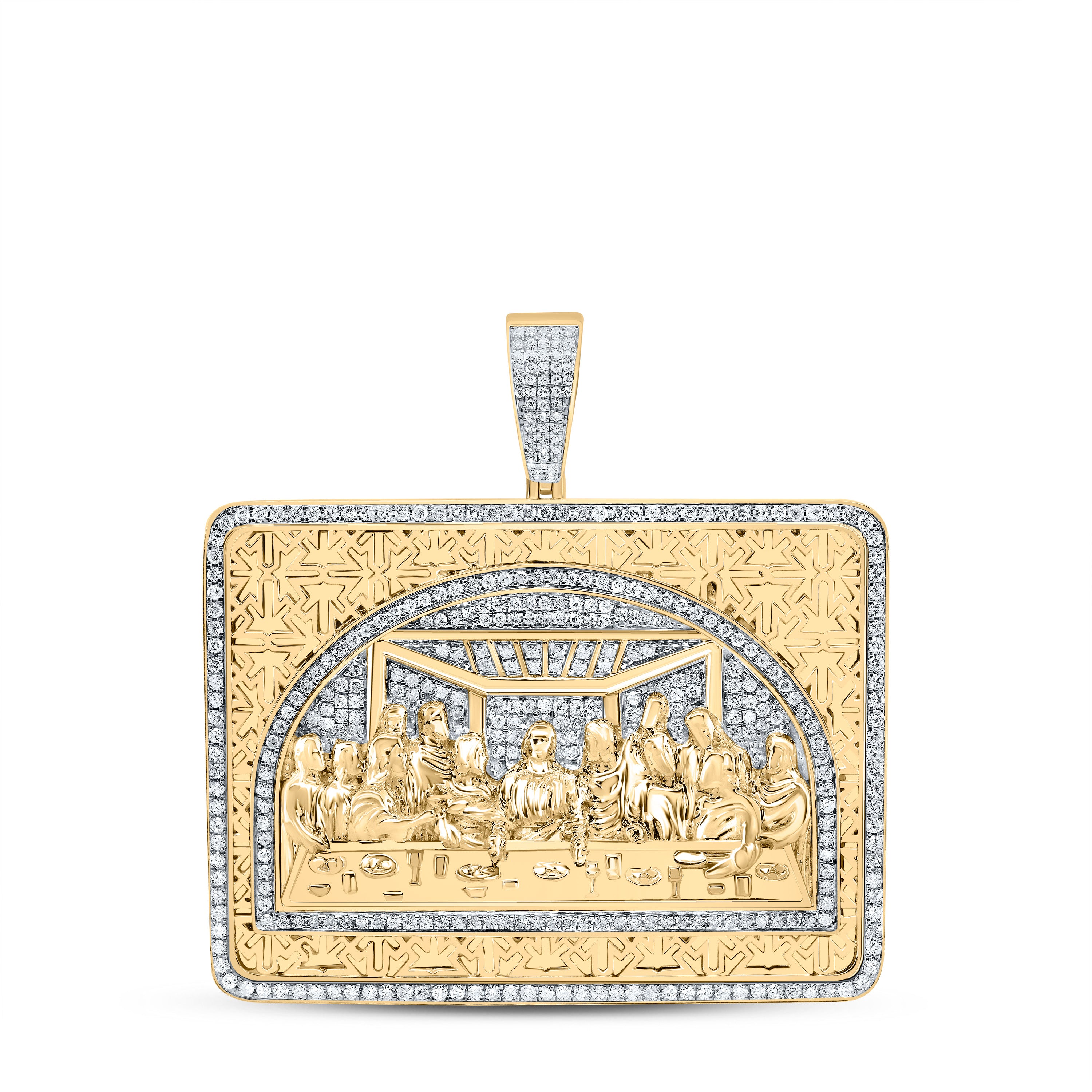 2CTW-DIA P1 LAST SUPPER MENS CHARM